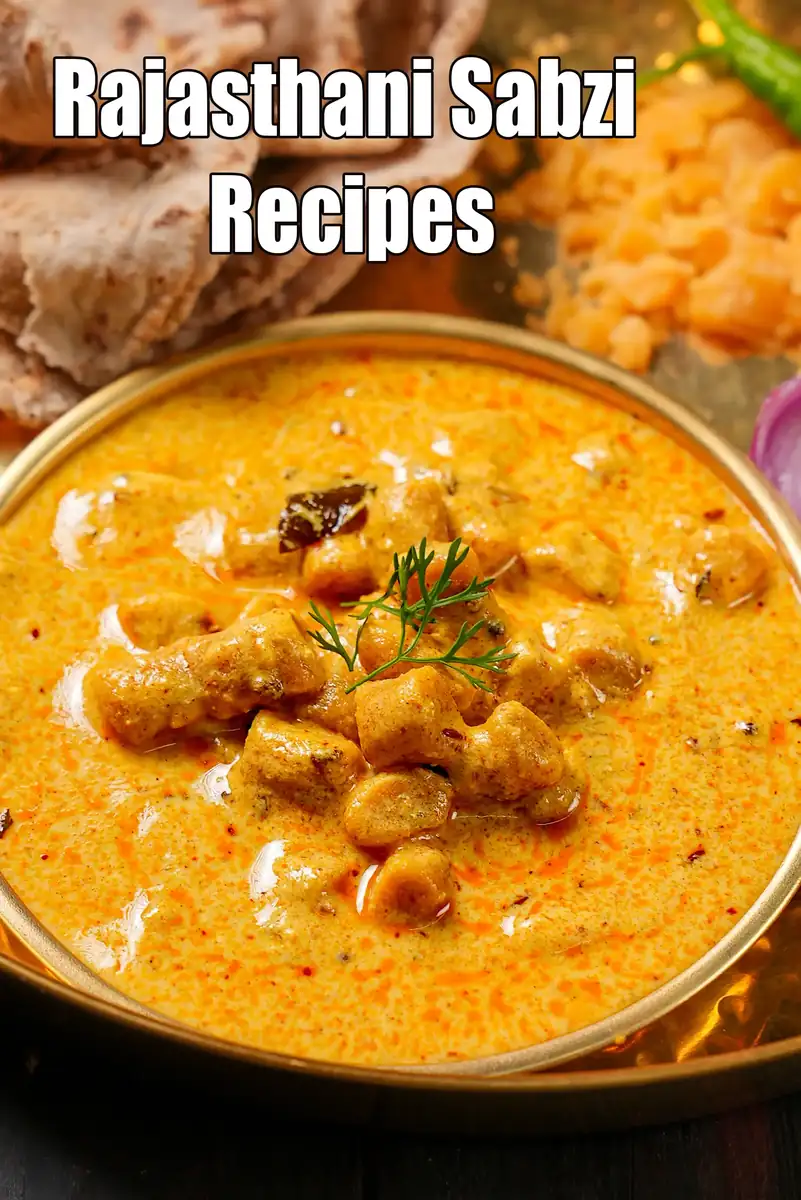 Rajasthani Gatte Ki Sabzi Recipe With Onion & Garlic