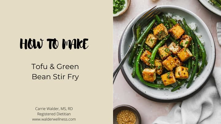 Tripura Style Kosoi Bwtwi Recipe - Sauteed Tofu & Green Beans Stir Fry With Garlic