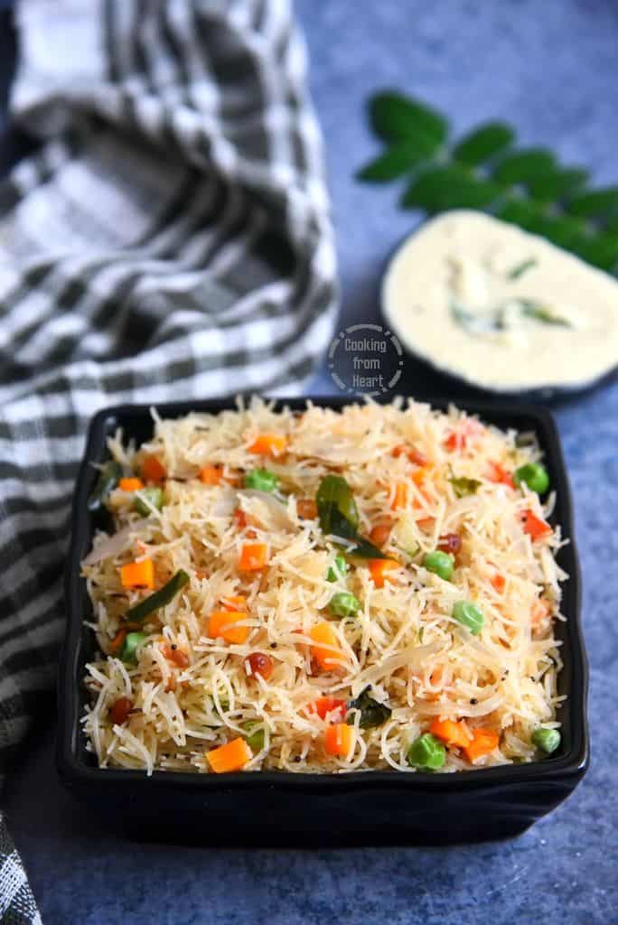 Ragi Semiya Upma Recipe - Ragi Millet Vermicelli Breakfast
