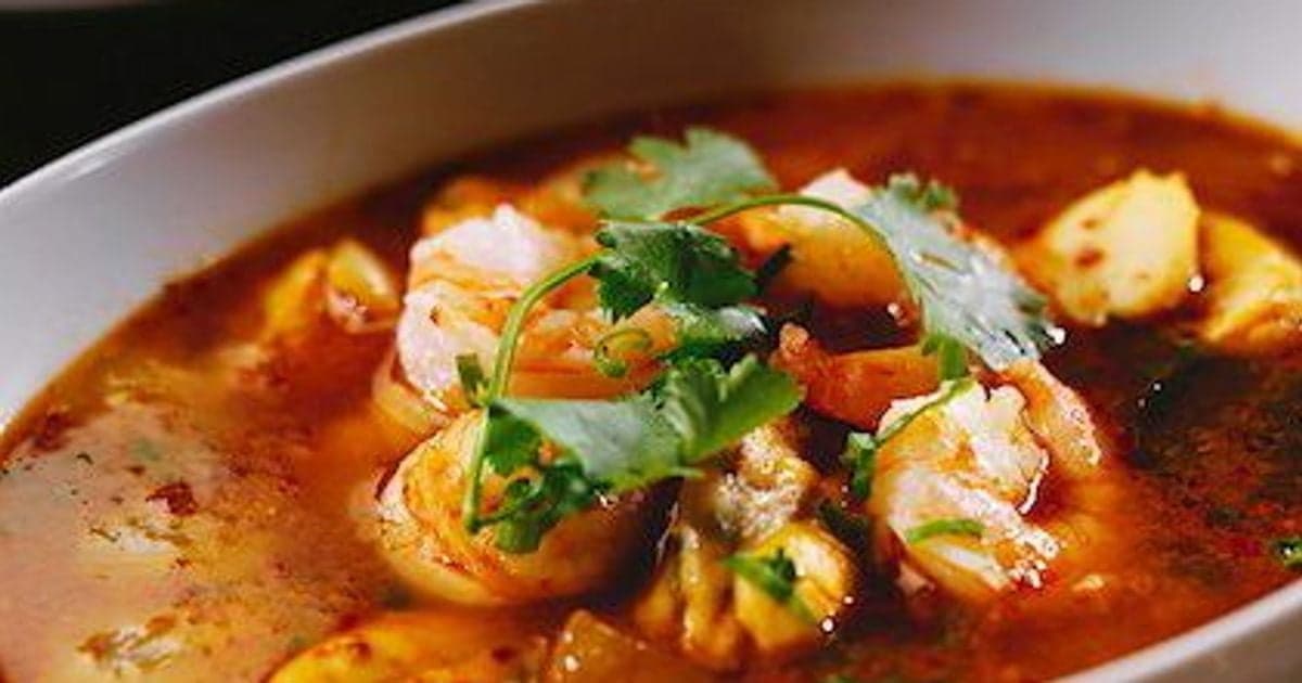Spicy Seafood Stew Casserole With Tomatoes And Lime Recipe