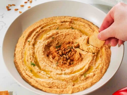 Roasted Red Pepper Hummus Recipe