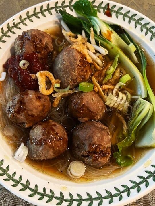 Mee Bakso Recipe - Indonesian Meatball Noodle Soup