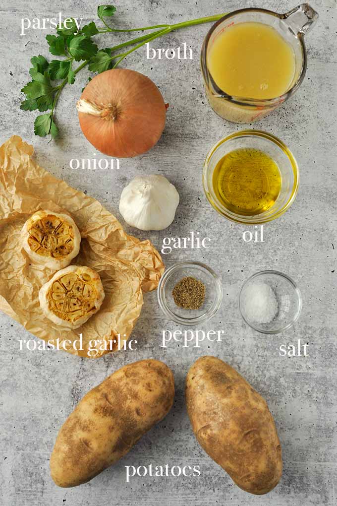 Roasted Garlic Potato Soup Recipe