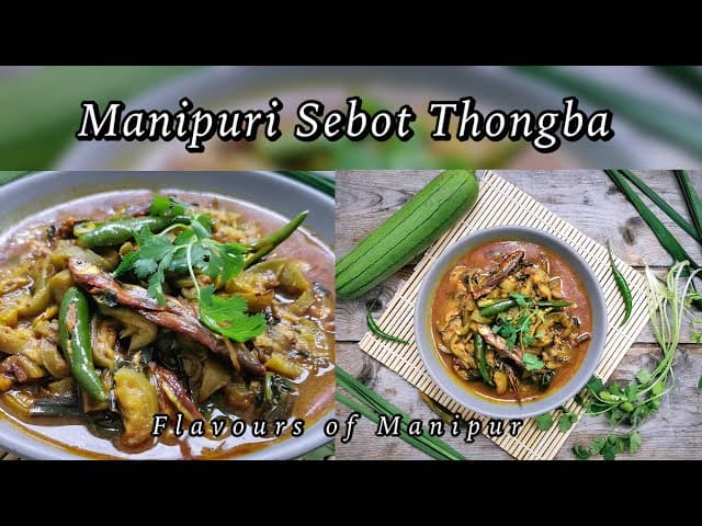 Manipuri Style Karotkhabi Kanghou Recipe - Bitter Gourd & Potato Stir Fry
