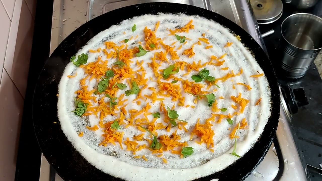 Carrot and Ginger Spiced Dosa Recipe