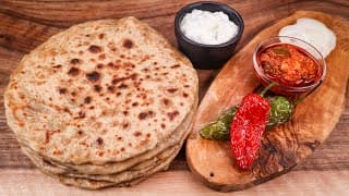 Spiced Indian Potato Flatbread (Recipe In Hindi)