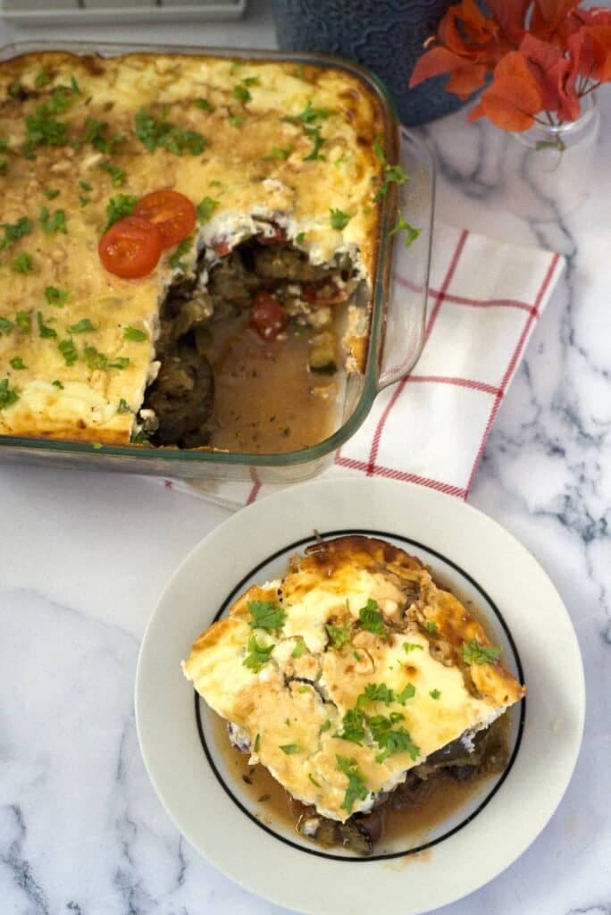 Vegetarian Moussaka with Mushrooms Sauce Recipe
