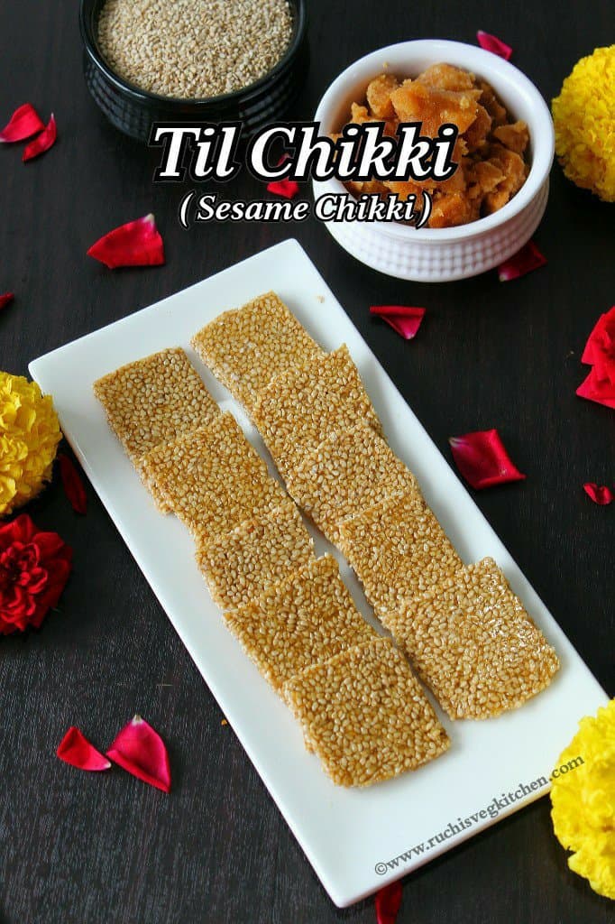 For Chikki Recipe - Healthy Sesame Bars