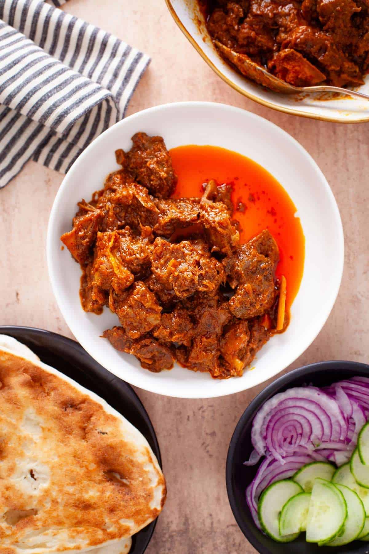 Shredded Mutton With Caramelized Onions Recipe