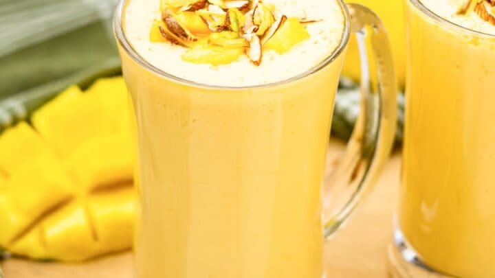 Kesar Mango Lassi Recipe - Saffron Mango Lassi Recipe