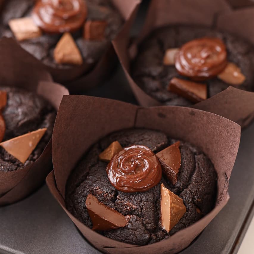 Quick and Easy Eggless Whole Wheat Chocolate Cupcake Recipe