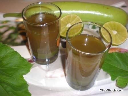 Bottle Gourd & Mint Vegetable Juice Recipe - Lauki Juice