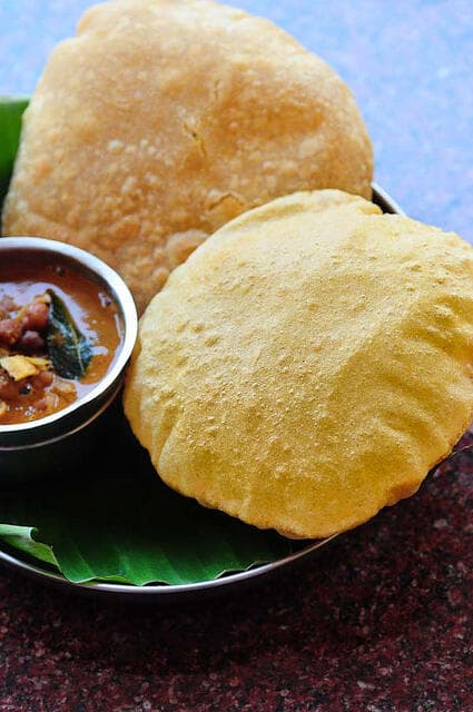 Manipuri Style Tan Ngang Recipe - Refined Flour/Maida Indian Puri Recipe