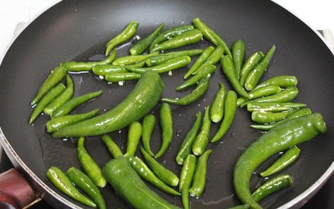 Green Chilli Vegetable Recipe (Green Chilli Vegetable)