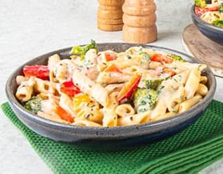 Spinach Corn Pasta Recipe In Creamy White Sauce