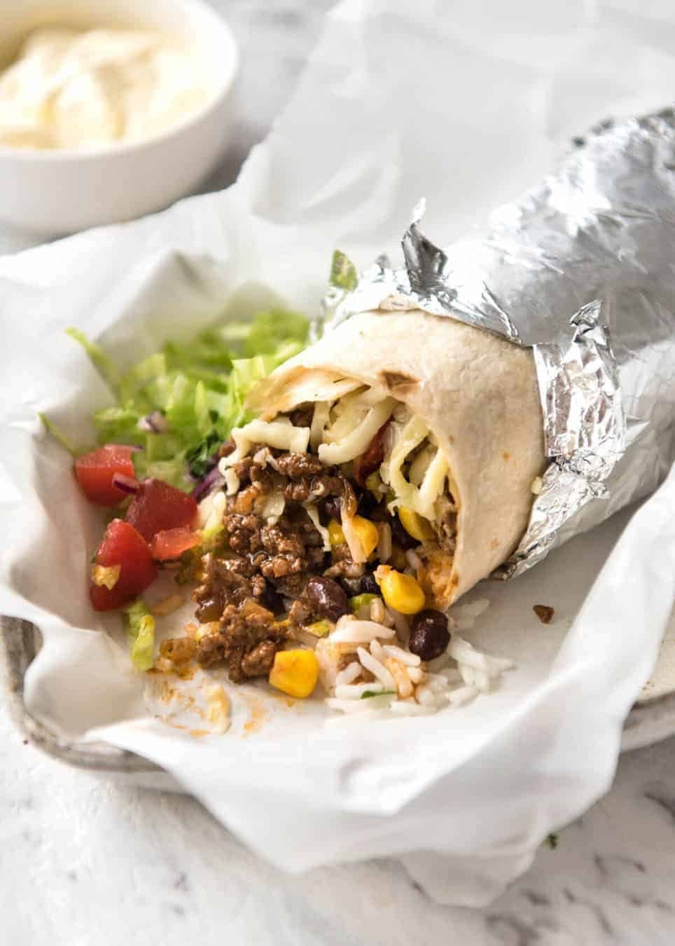 Mexican Style Black Bean Burrito Recipe