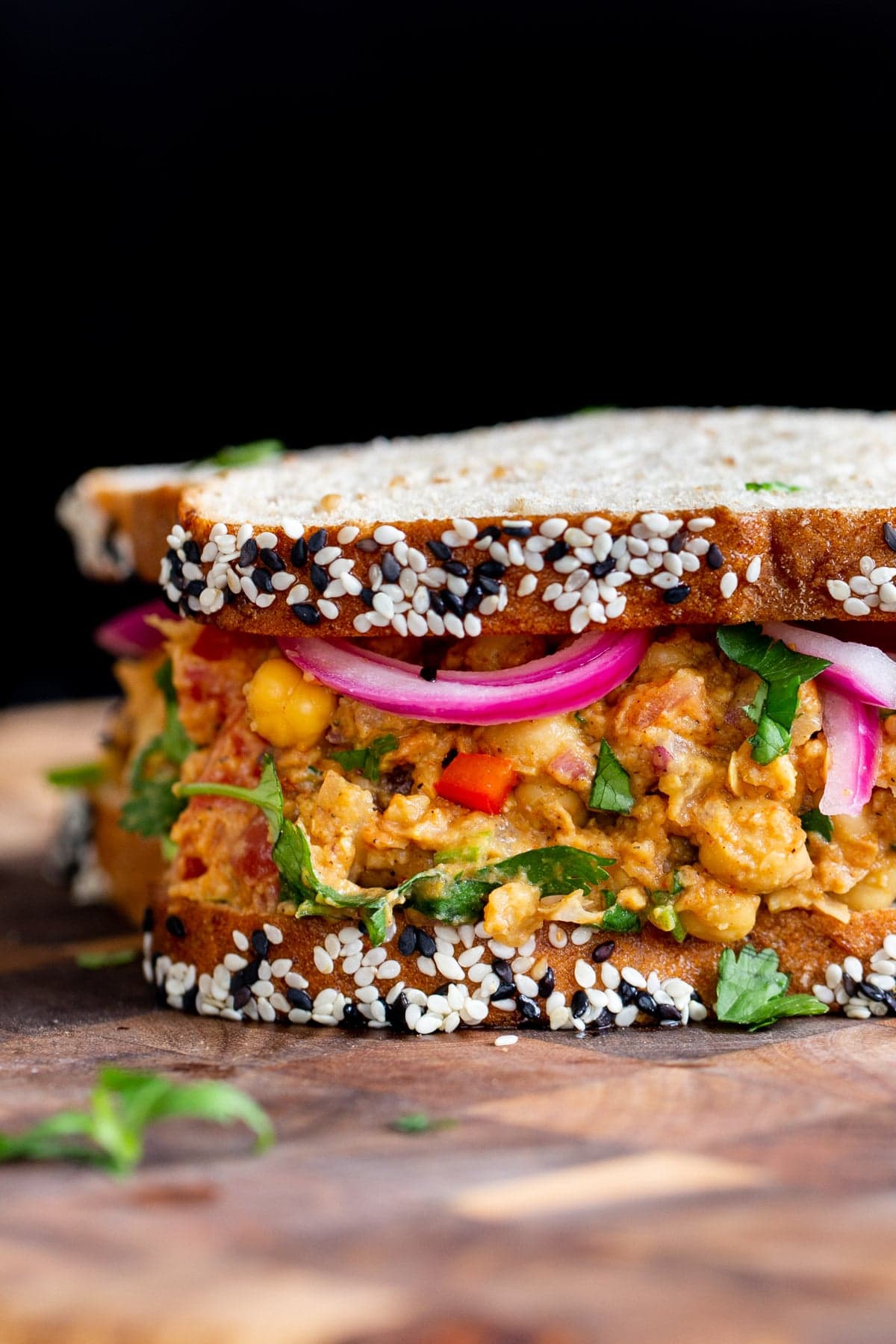 Masala Carrot And Peas Sandwich Recipe