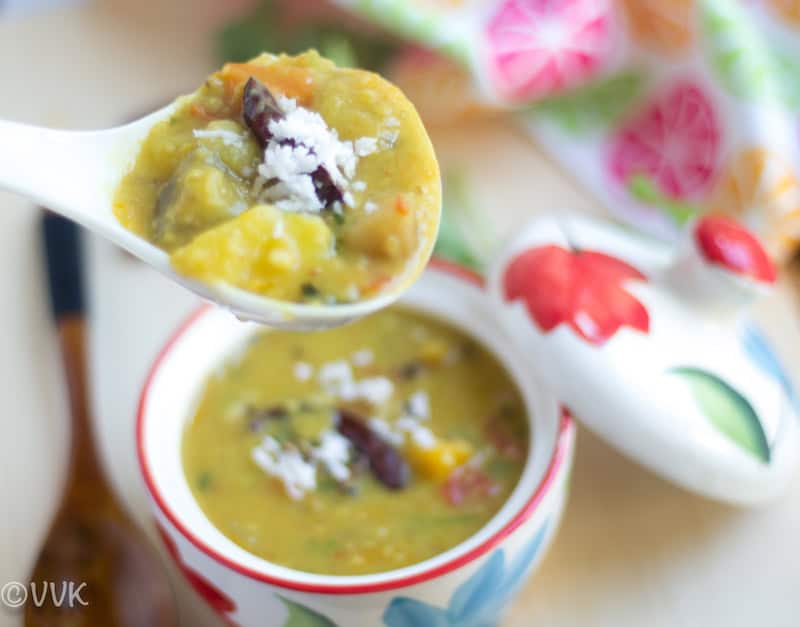 No Onion No Garlic Oriya Style Moong Dalma Recipe