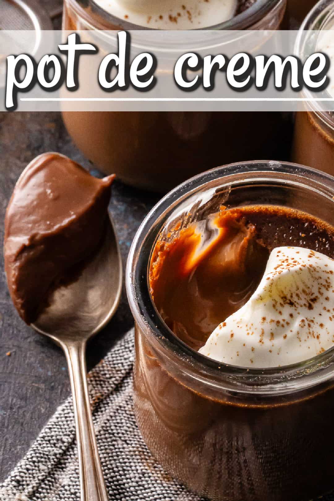 Dark Chocolate Cream Jars Recipe