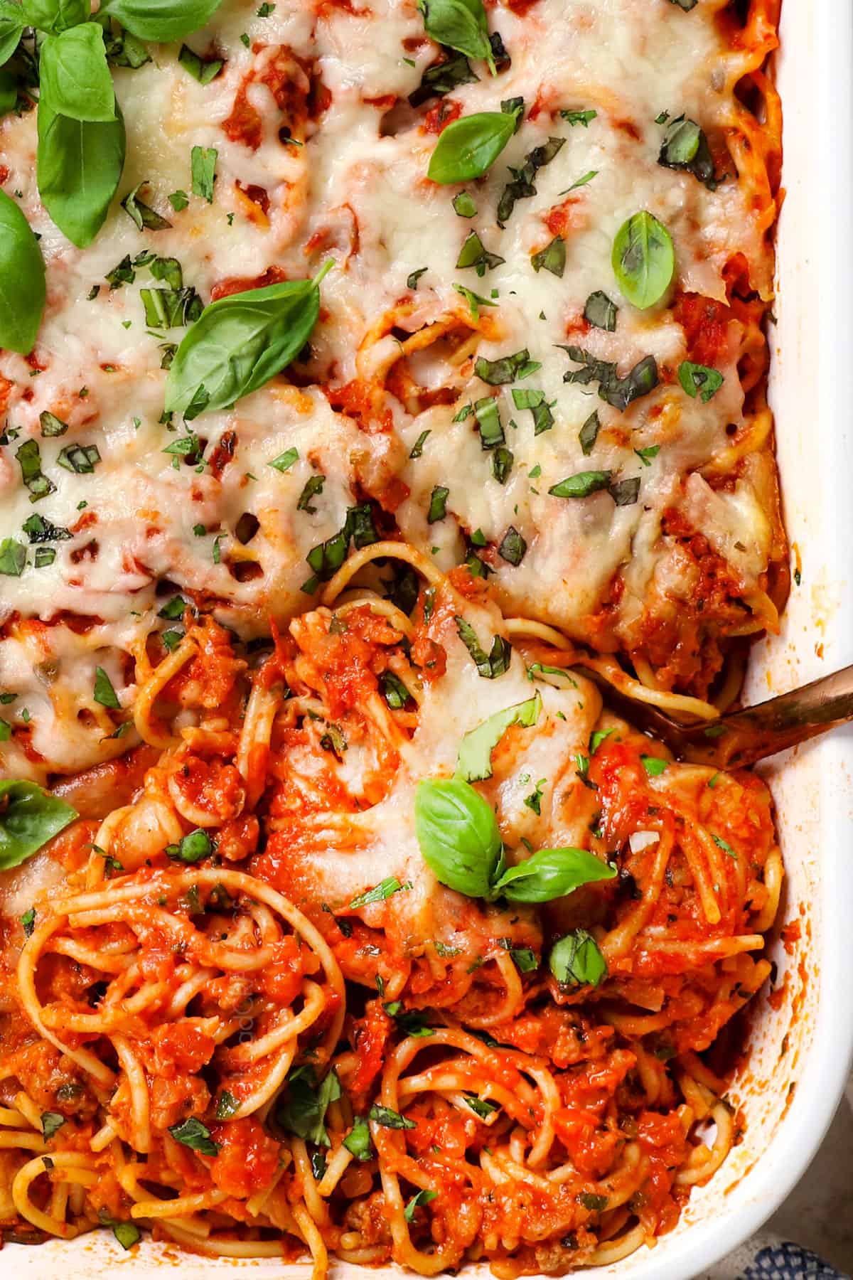 Cheesy Baked Spaghetti Pasta Recipe