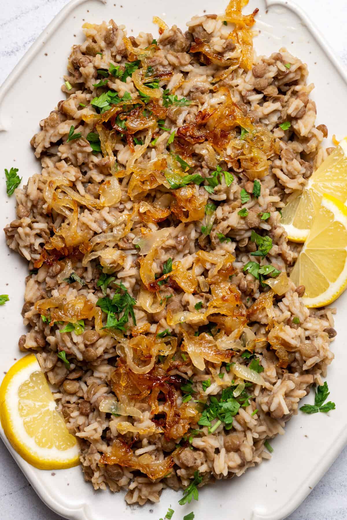 Lebanese Style Caramelized Onion Pilaf with Fried eggs Recipe