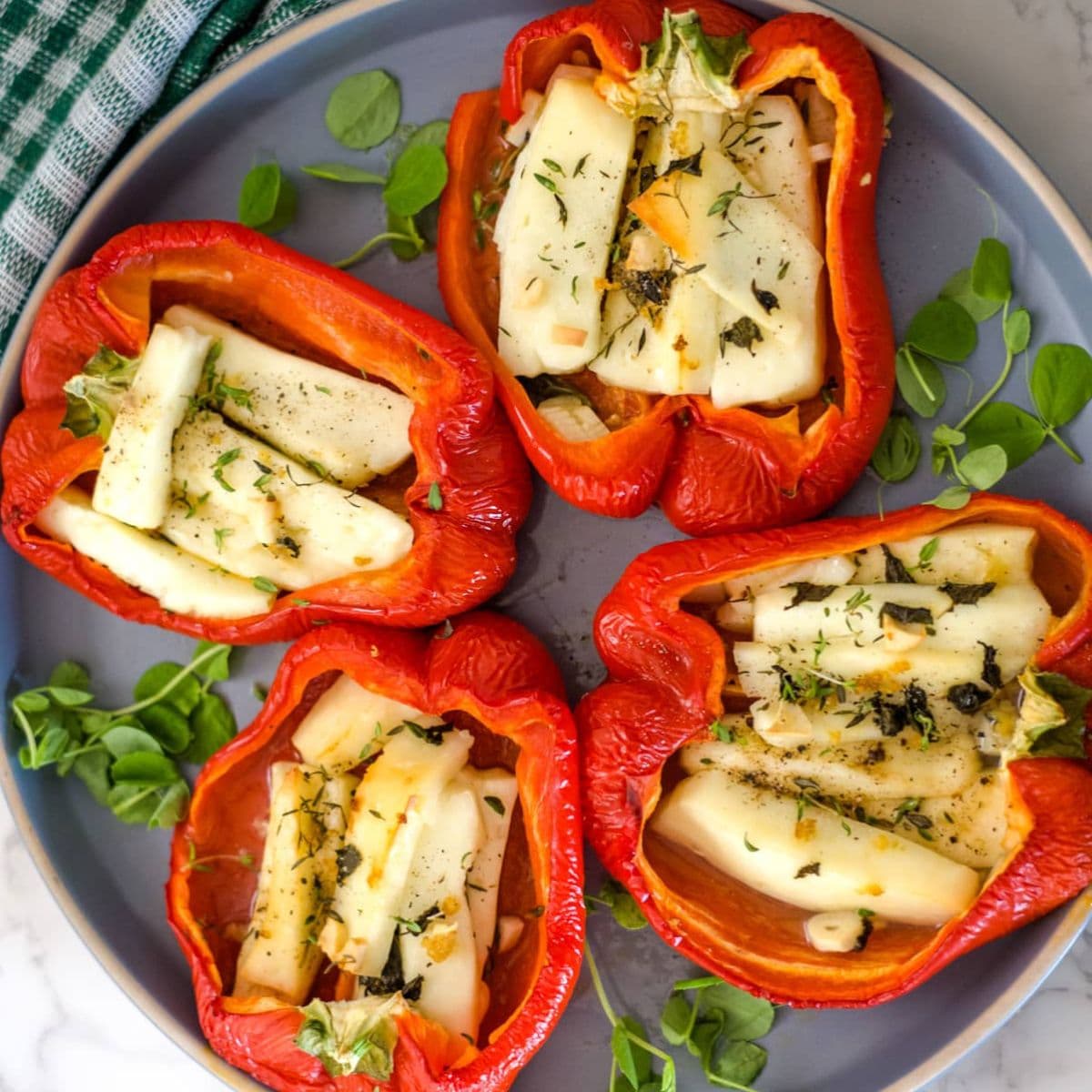 Halloumi Bruschetta Recipe with Tomato and Roasted Red Capsicum