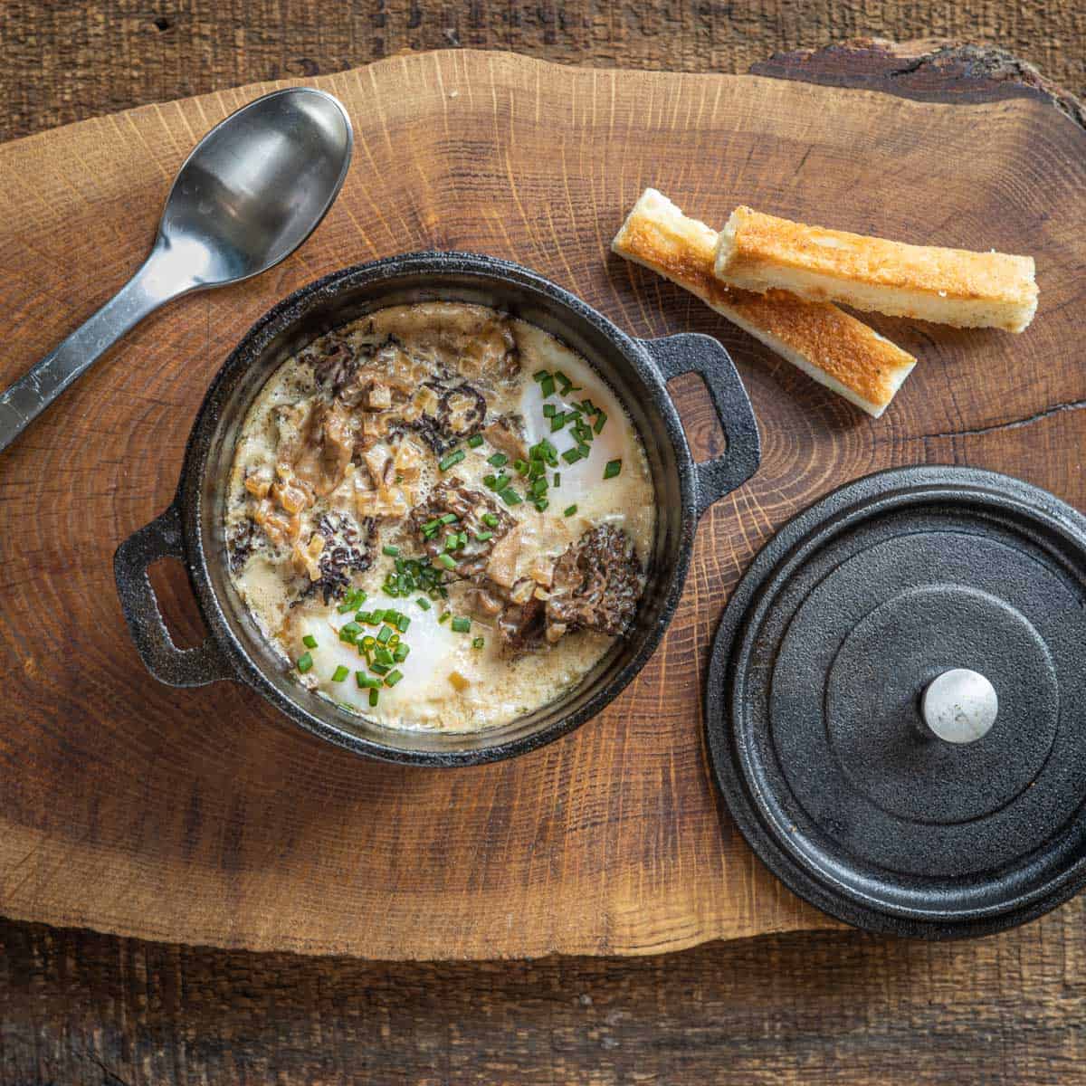Mushroom And Quail Egg Gougere Recipe