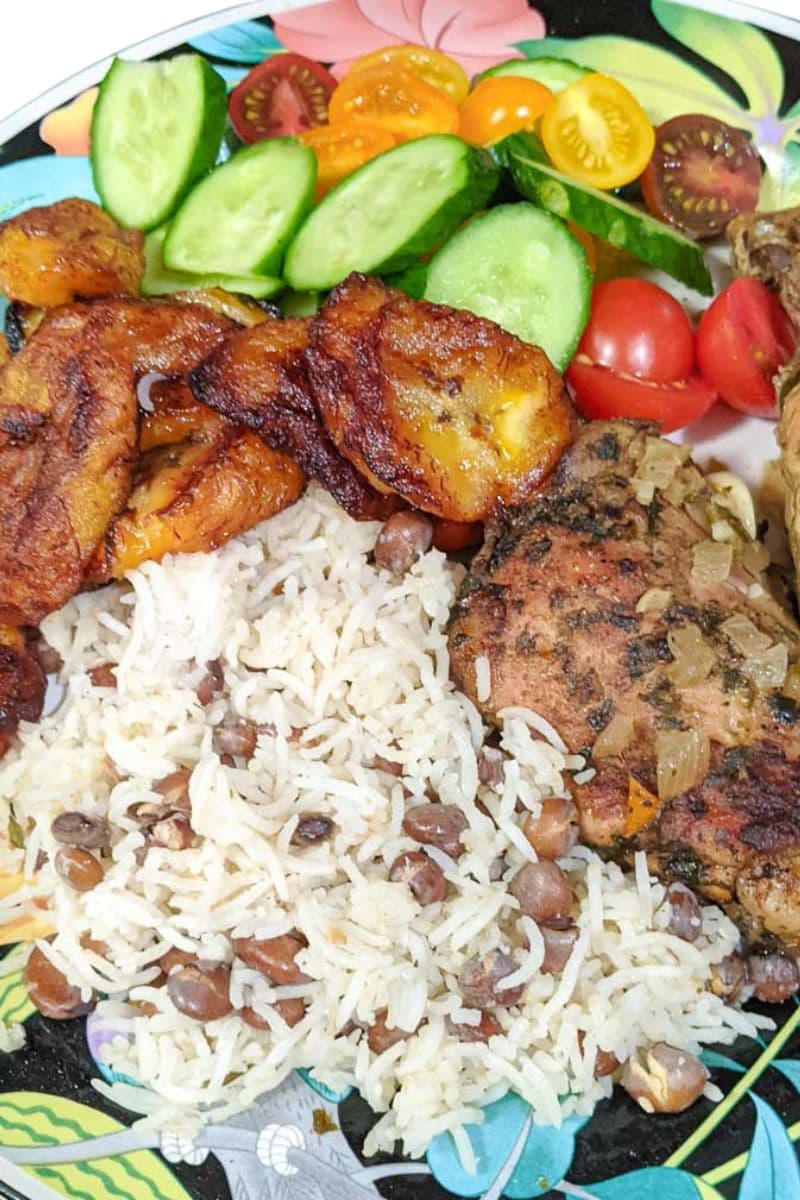 Jerk Chicken With Rice And Peas Pilaf Recipe