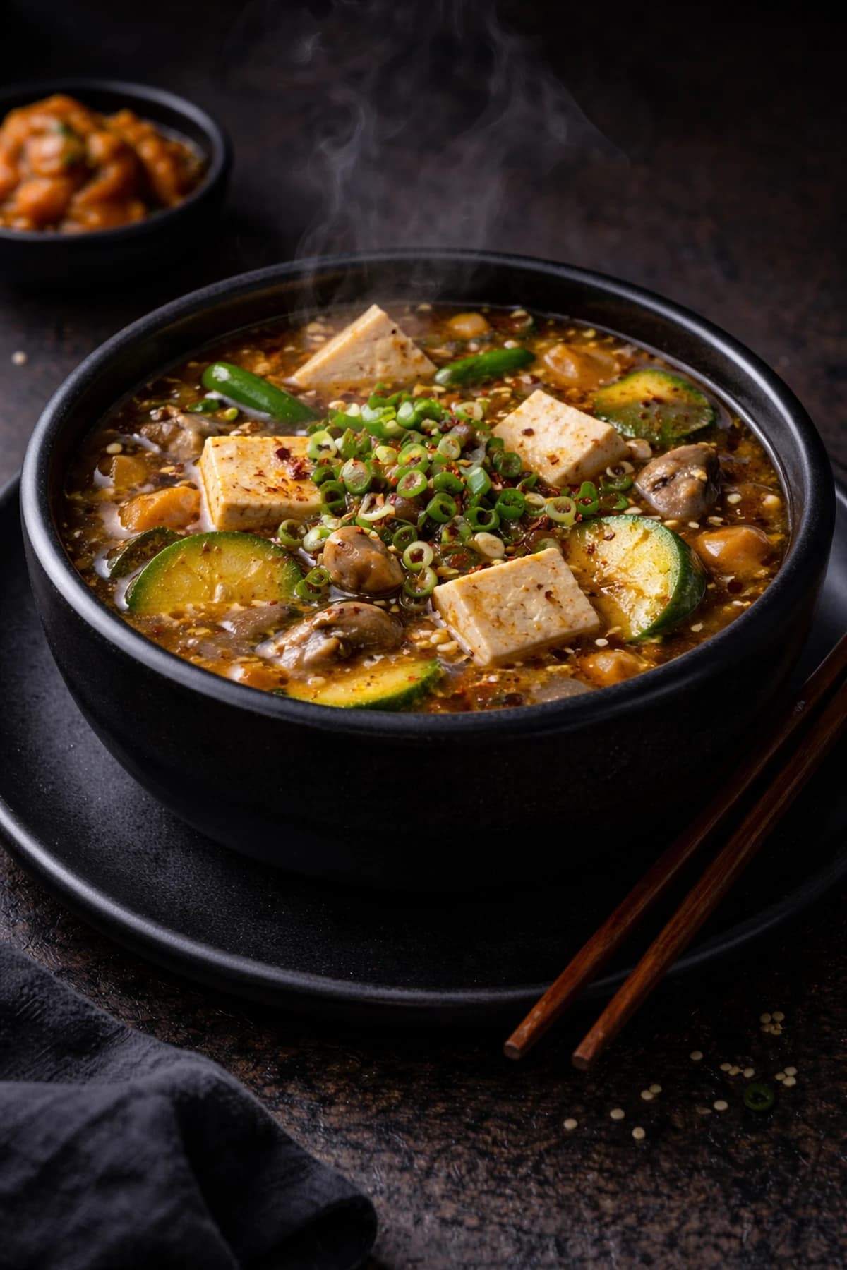 Korean Stew Recipe With Tofu & Vegetables