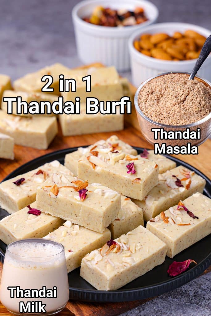 Thandai Kulfi Recipe - Holi Recipe