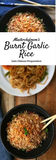 Burnt Garlic Veg Fried Rice Recipe