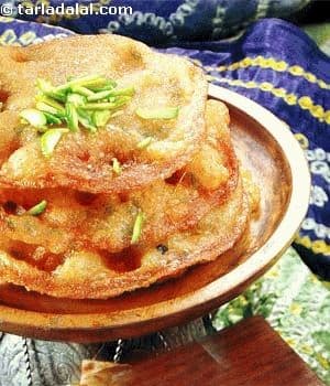 Malpua Recipe with Rabri (A Spiced Indian Pancake with Milk Pudding)