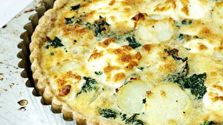 Cheese and Spinach Tart Recipe