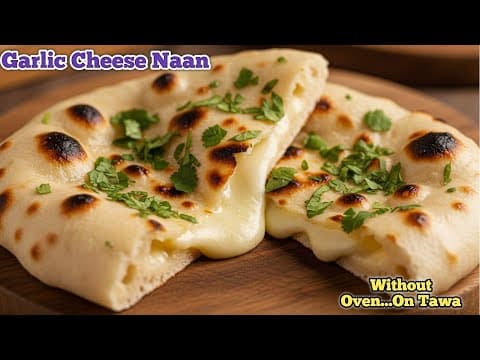 Cheese Garlic Naan Recipe