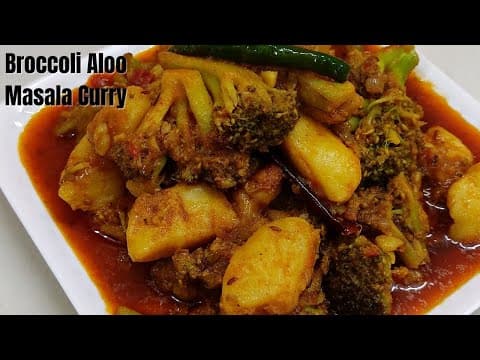 Aloo Broccoli Sabzi (Recipe in Hindi)