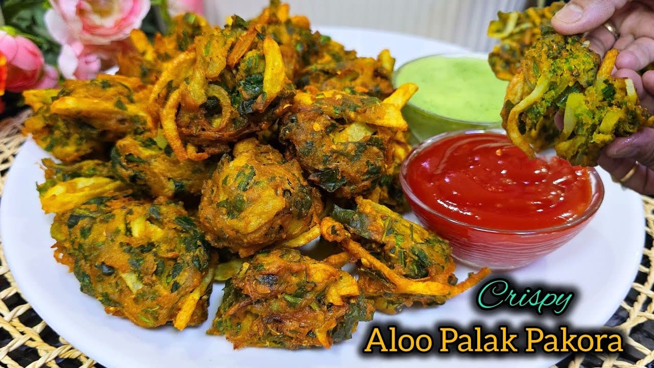 Crispy Palak Pakora Recipe