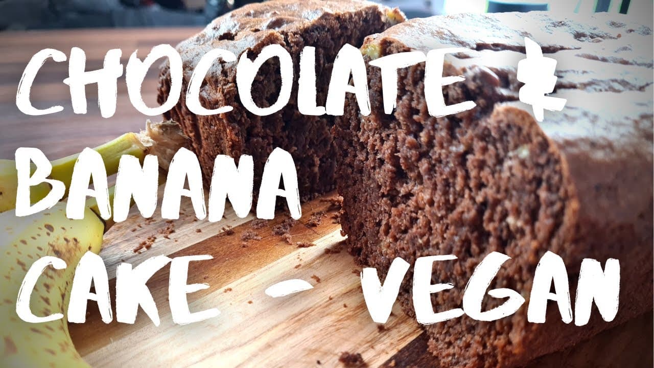 Vegan Chocolate Mocha Banana Cake Recipe