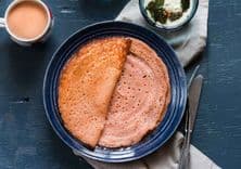 Red Rice Dosa Recipe (Red Rice Dosa)