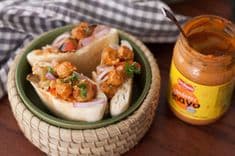 Aloo Tikki Stuffed Pita Sandwich Recipe