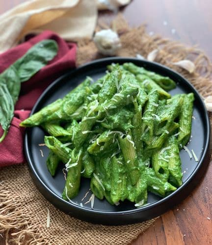 Prawns Spinach Spaghetti Recipe