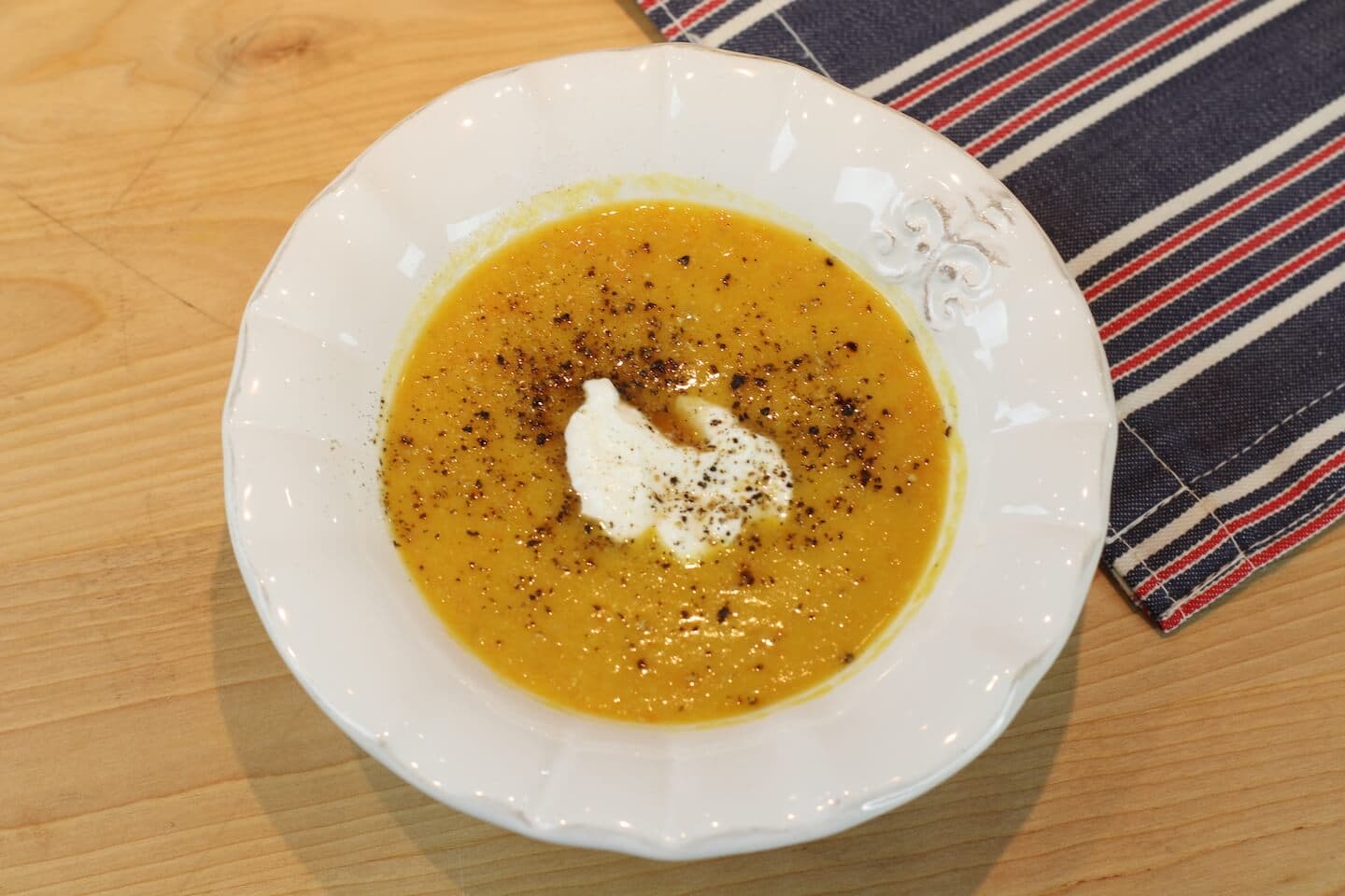 Asian Carrot Ginger Lentil Soup Recipe