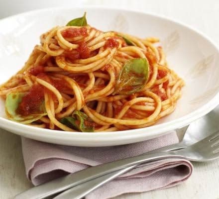 Chicken Spaghetti in Tomato Basil Sauce Recipe