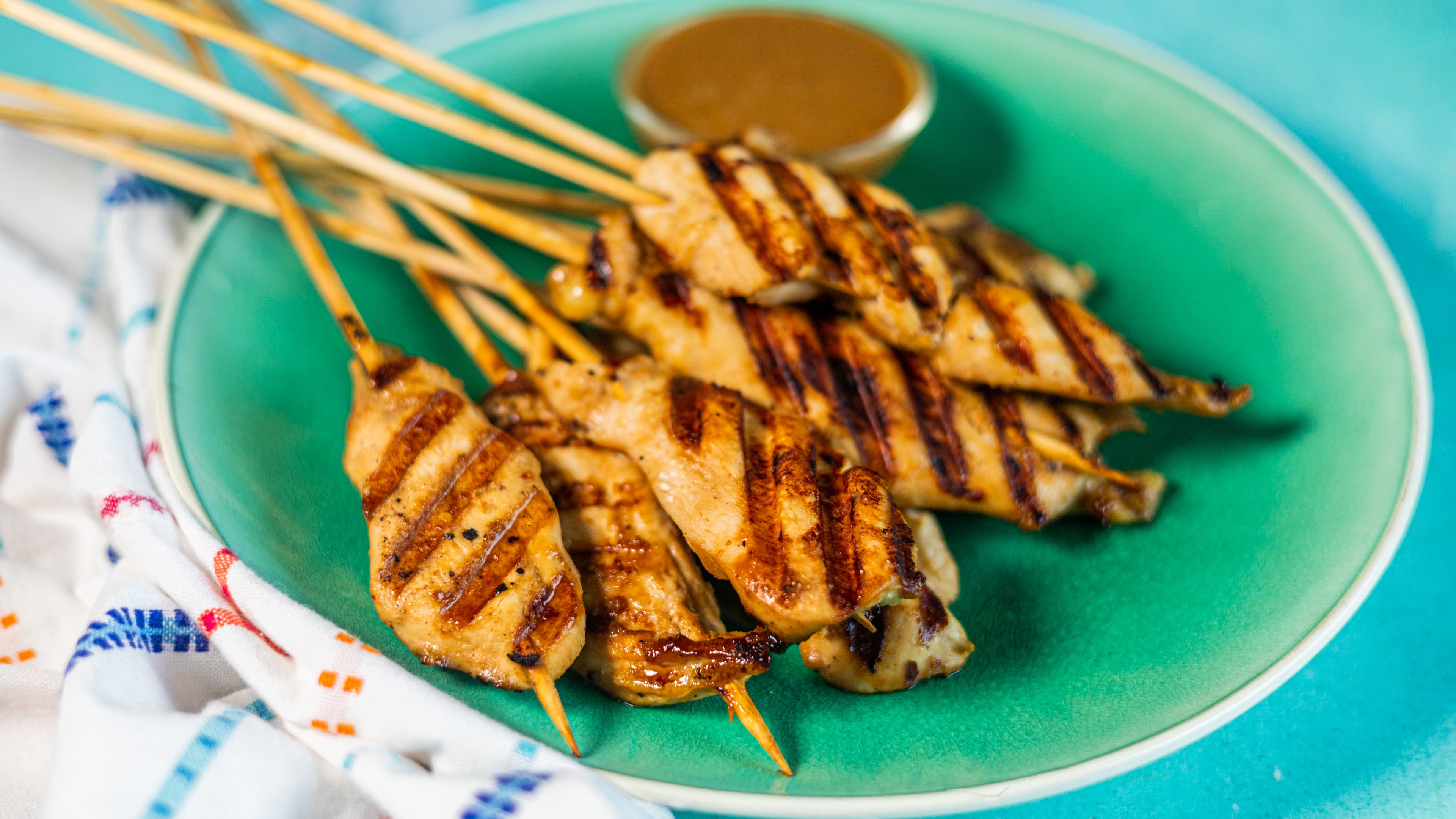 Chicken & Bell Pepper Skewers Recipe