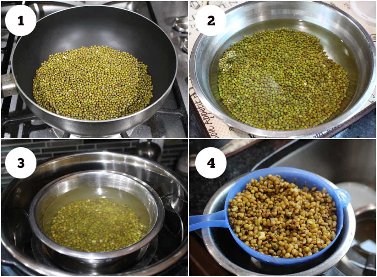Green Moong Dal Sundal Recipe - Green Moong Dal Sundal Recipe