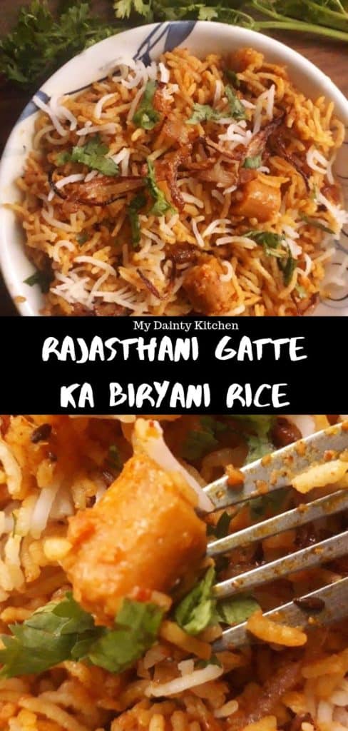 Rajasthani Gatte Ka Pulao Recipe