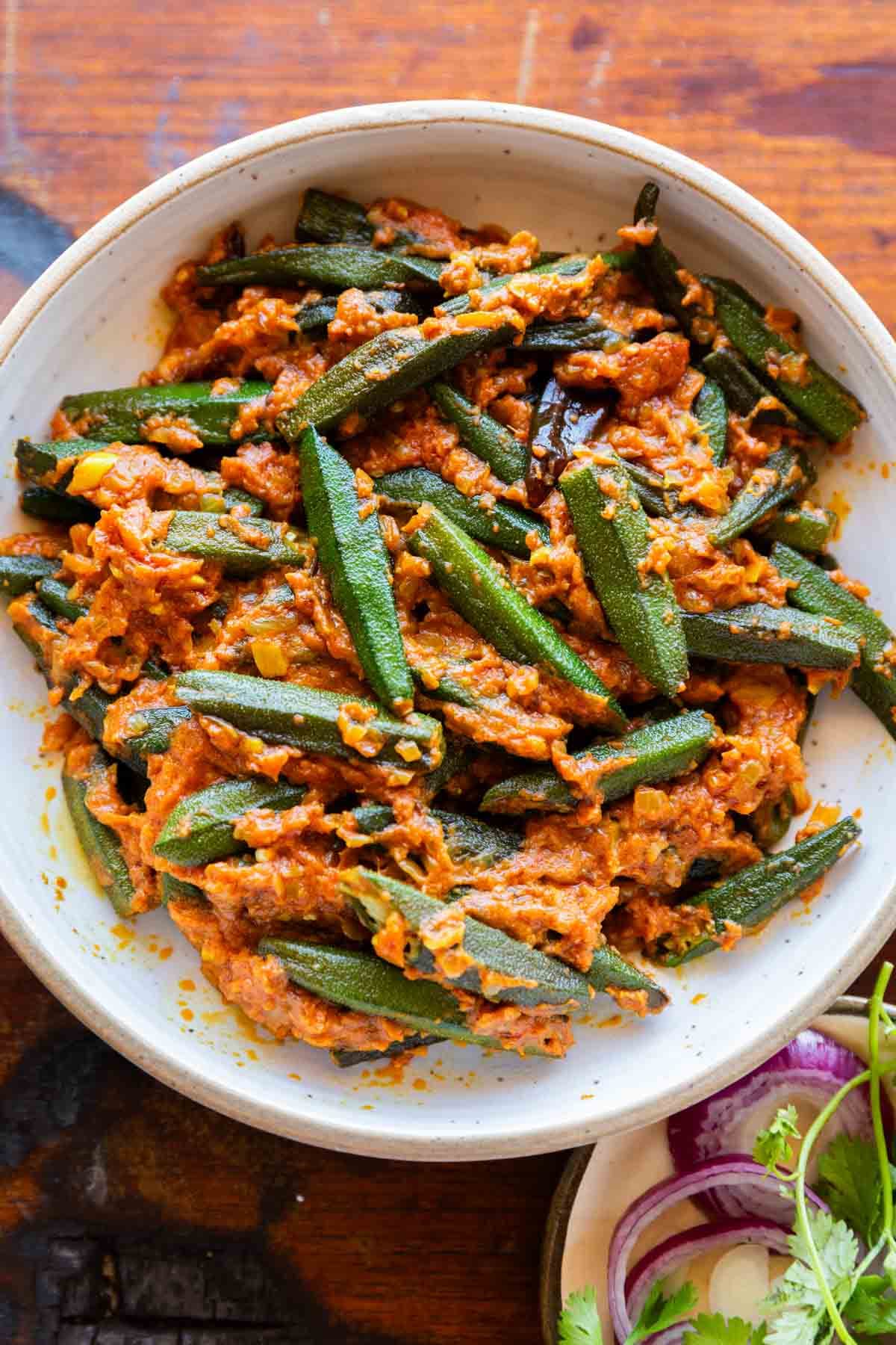 Mughlai Bhindi Recipe - Spicy Okra Curry