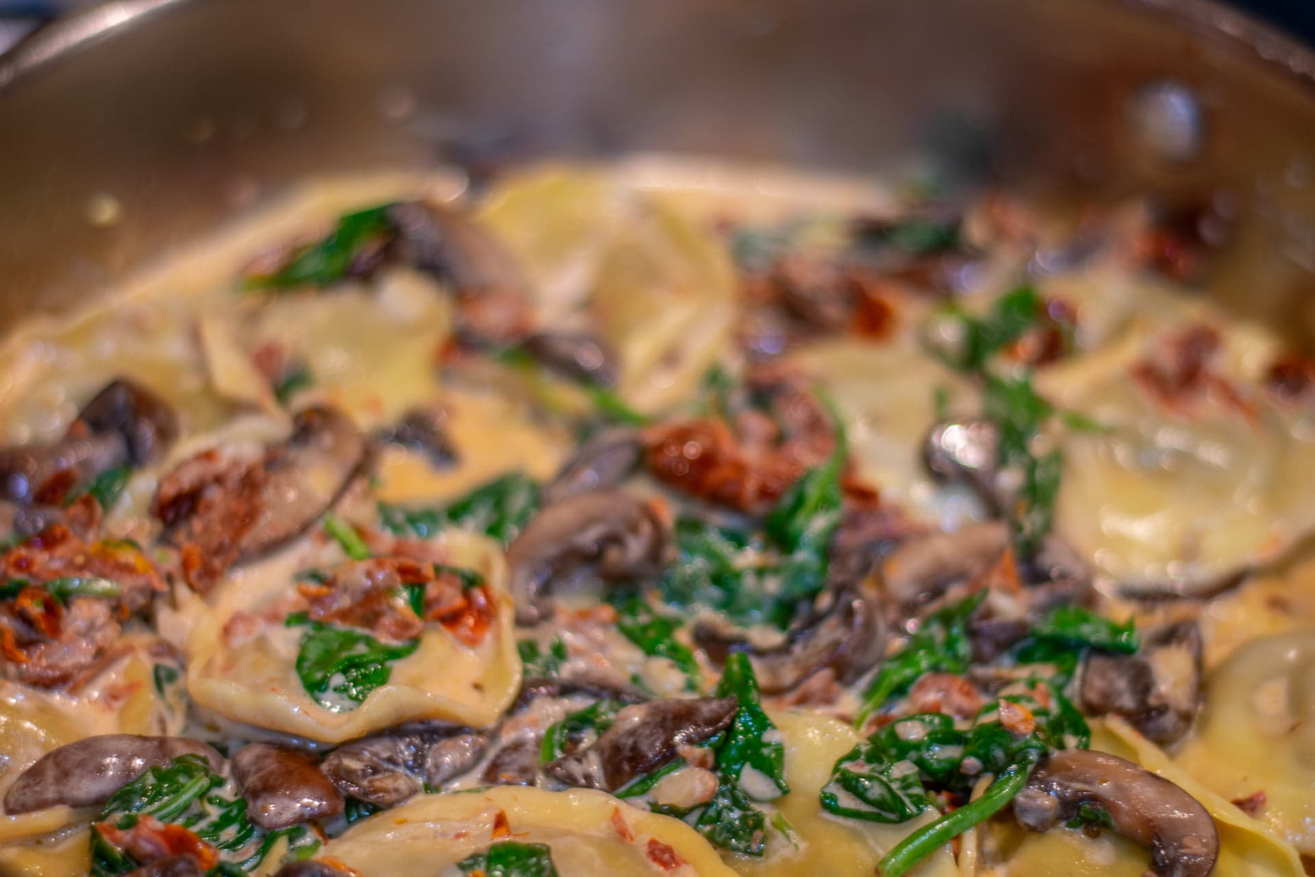 Creamy Mushroom Ravioli Recipe In Mint Mayo Sauce
