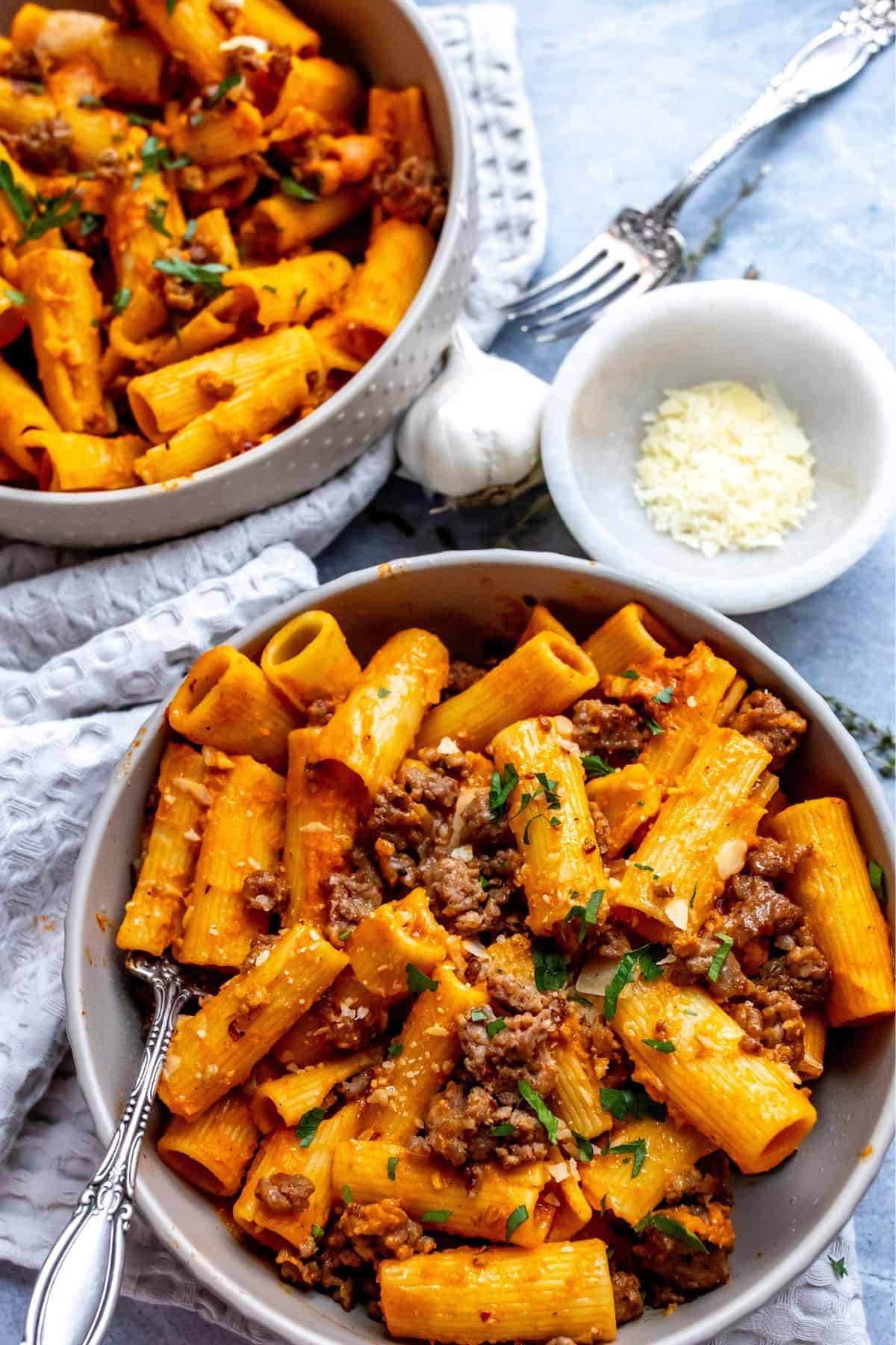Spaghetti Pasta Recipe In Roasted Pumpkin Sauce