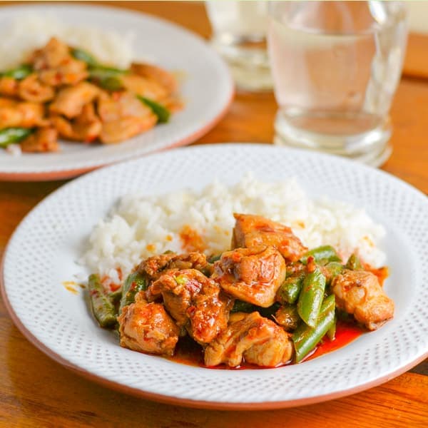 Thai Green Curry with Chicken & Red Rice Recipe