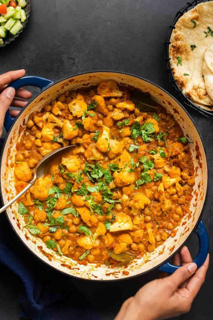 Tandoori Chickpea & Cauliflower Curry Recipe (Vegan Curry)
